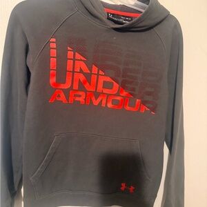 Under Armour Men's Charcoal and Red Sweater